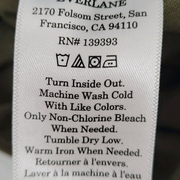 Everlane Green Uniform Twill Stretch Mid Rise Shorts Size Small S (28x6.5) - Picture 11 of 11